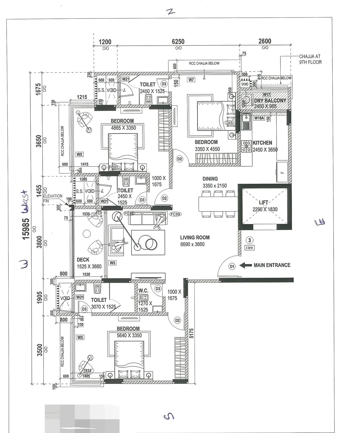 3 BHK Apartment for Sale in Off S V Road Mumbai